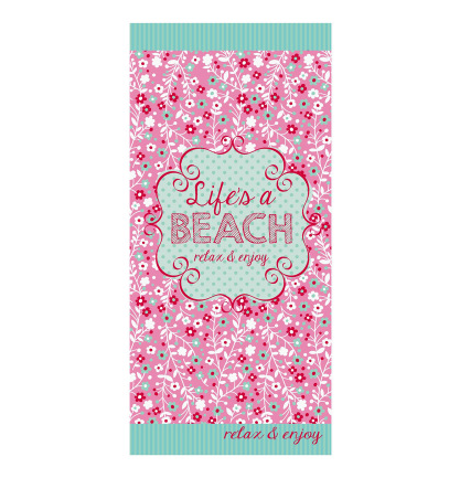 Gute Laune Strandhandtuch